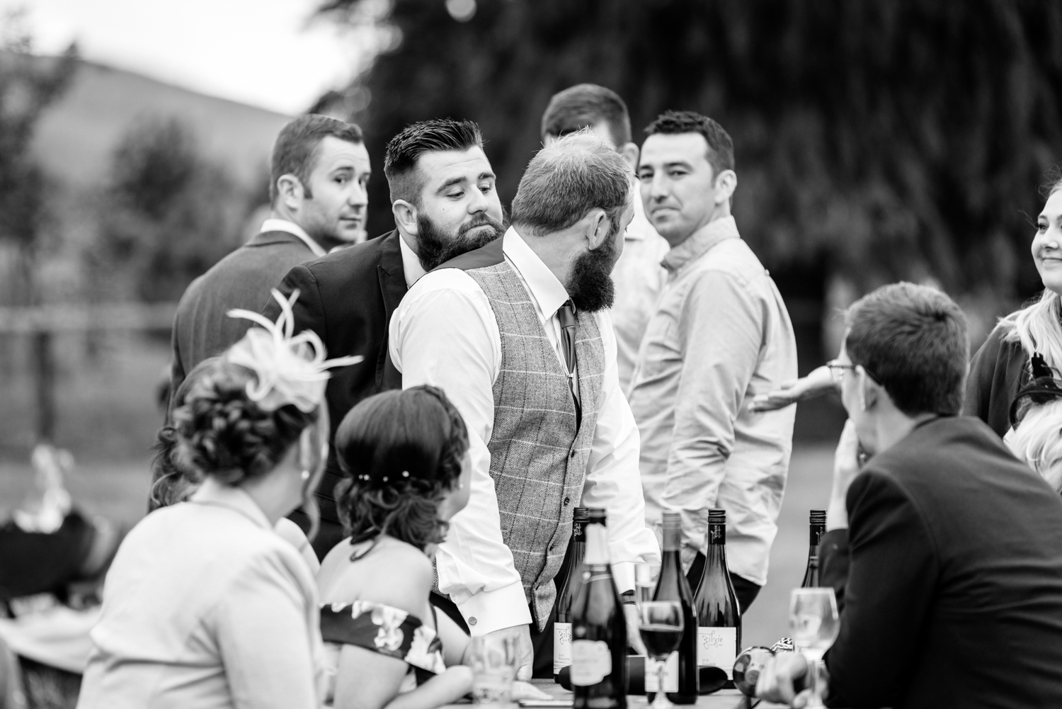 Groom and mate messing around