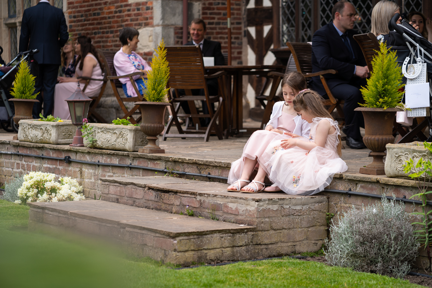 Children at Albright Hussey wedding reception