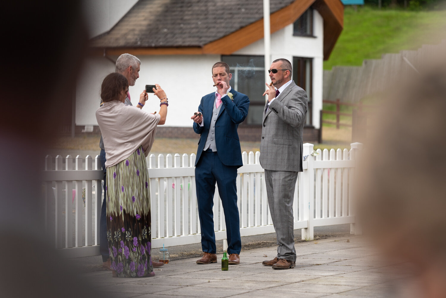 Groom with a cigar