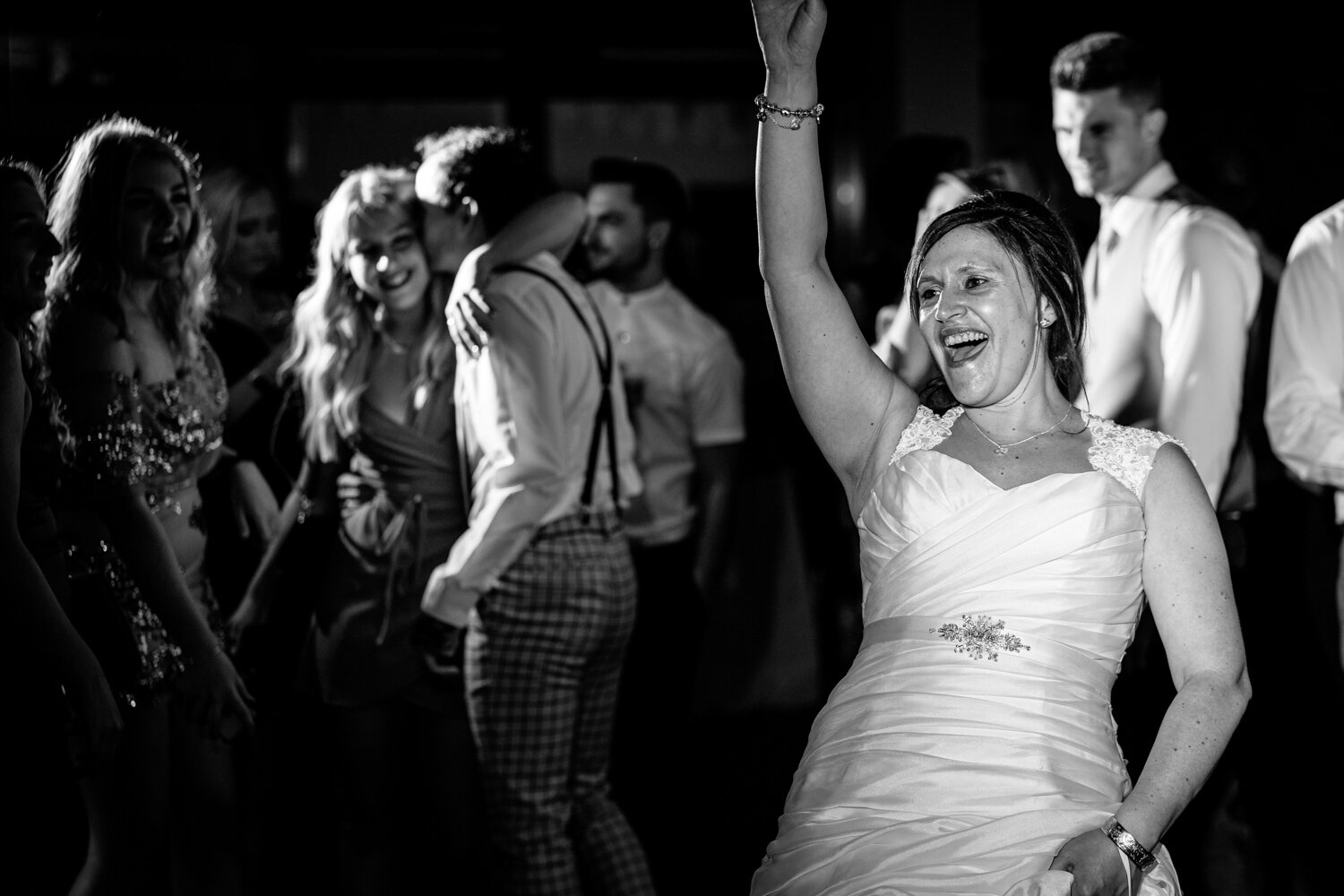 Bride dancing