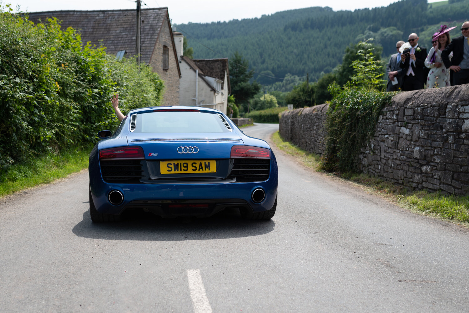 Audi R8 wedding car