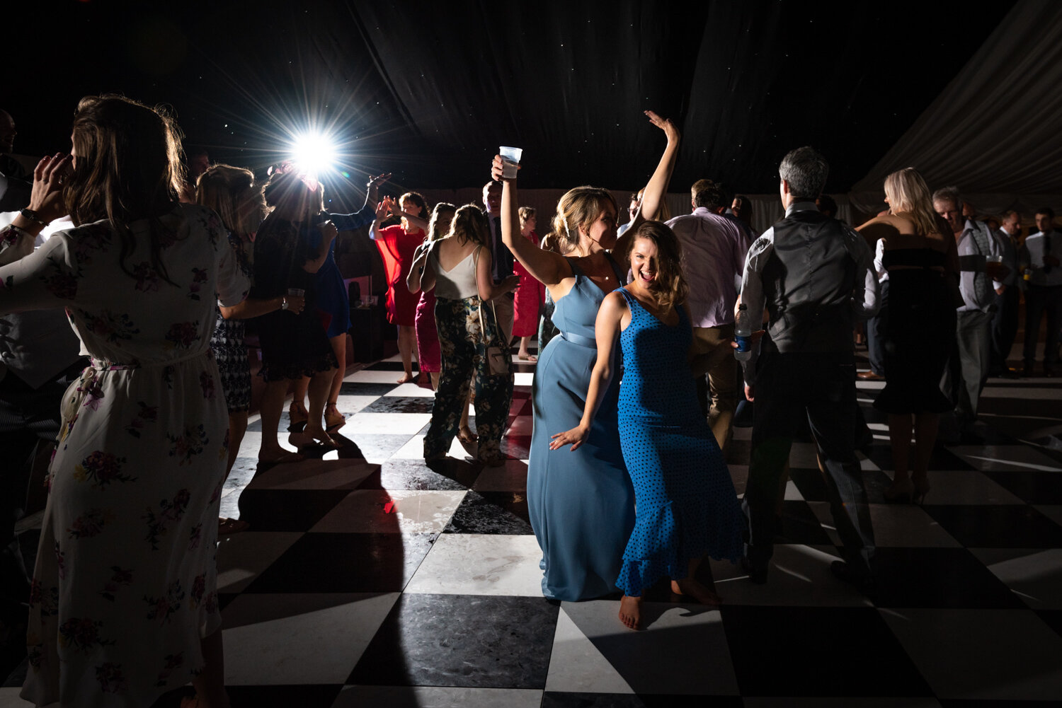 Dancing at Powys wedding