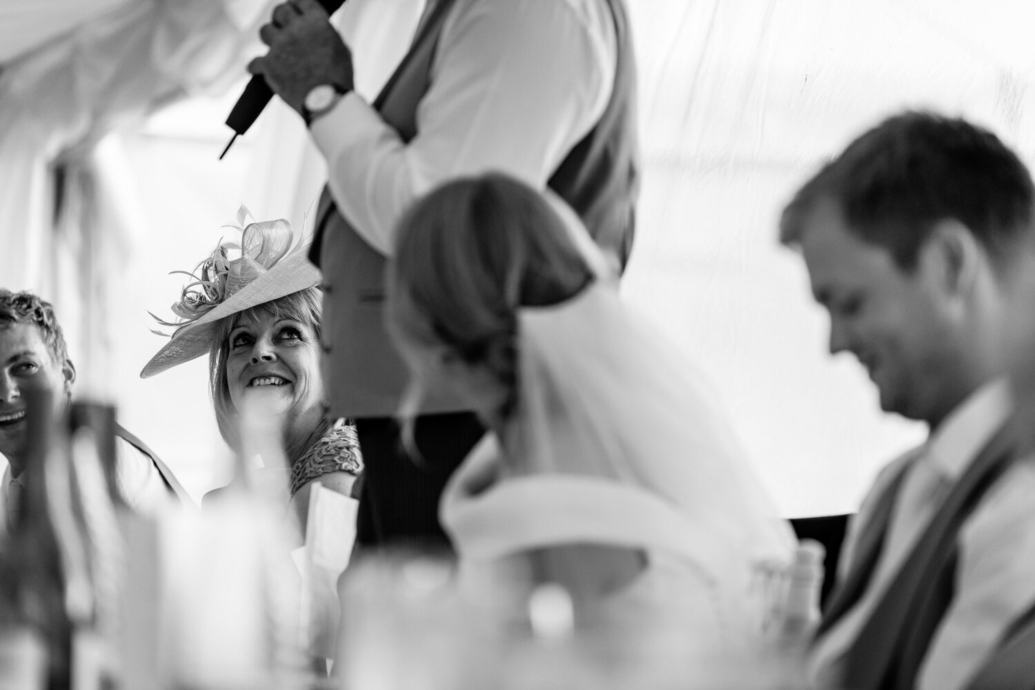 Mother of groom during speeches