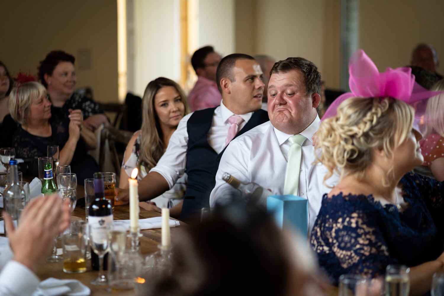 Wedding Guest pouring wine at Tall John's House