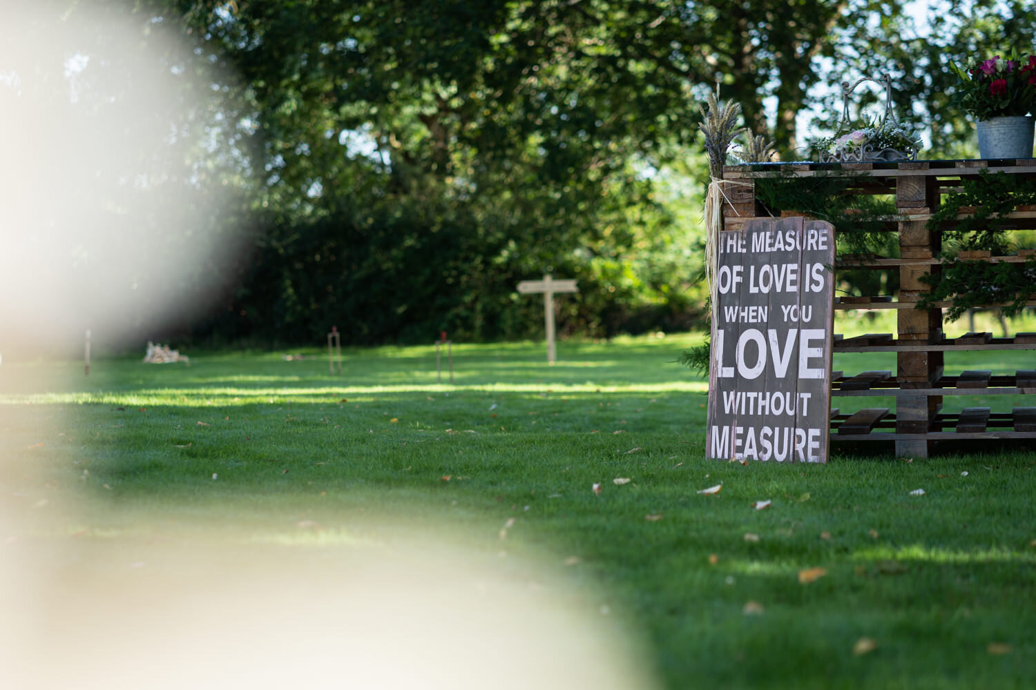 Measure of Love sign at Tall John's House