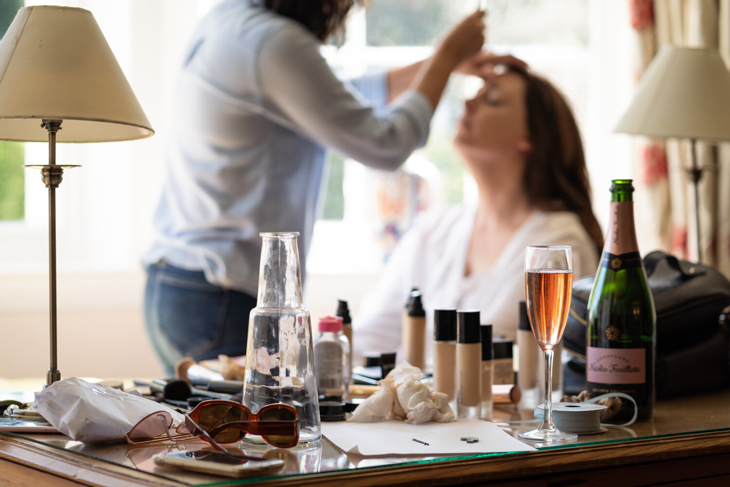 Bridal make-up at Tall John's House