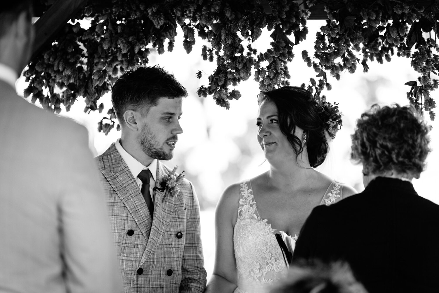 Bride and groom during ceremony