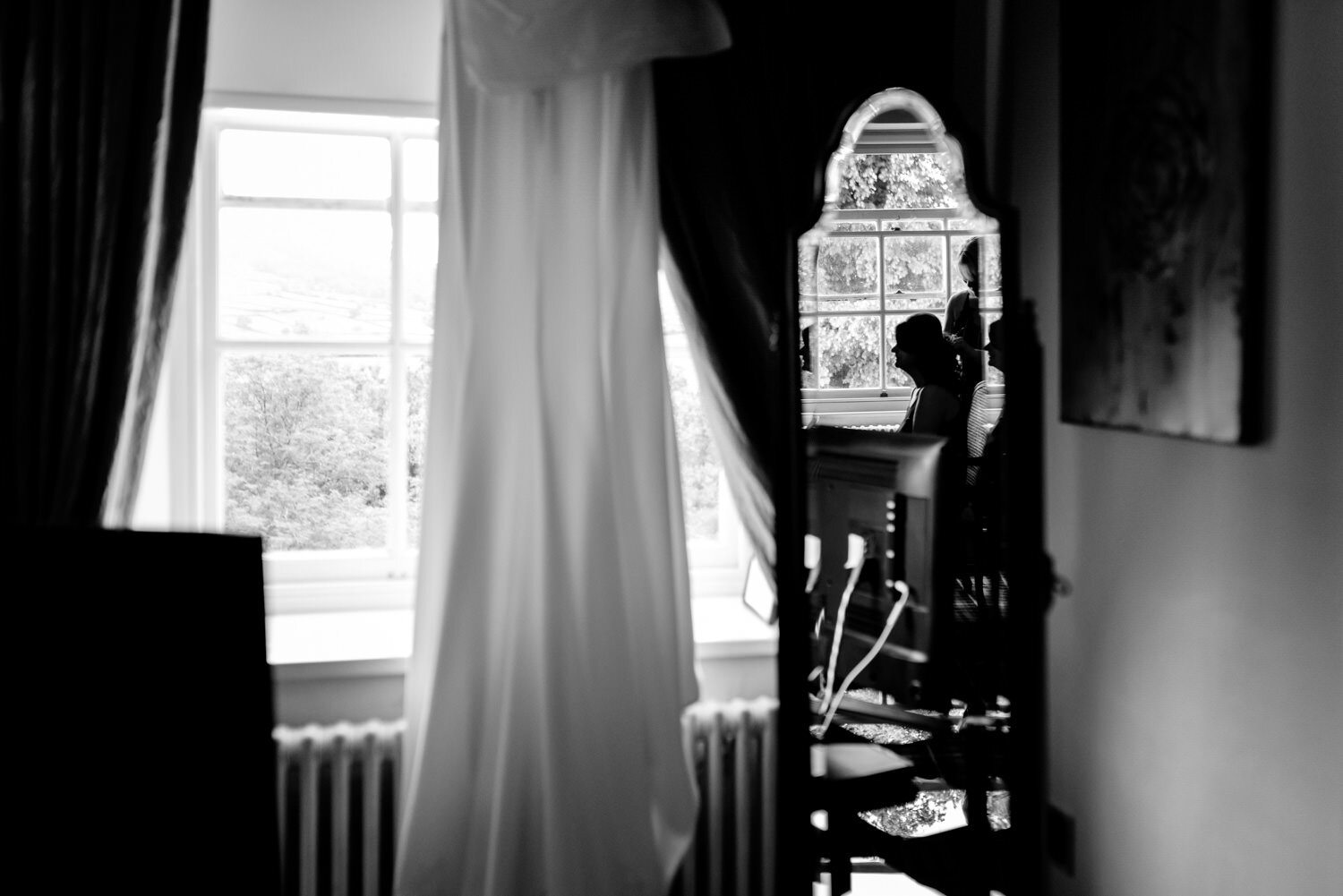 Bridal preparation at Peterstone Court