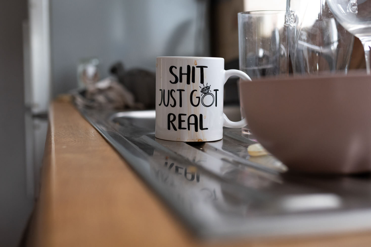 Mug with wedding slogan