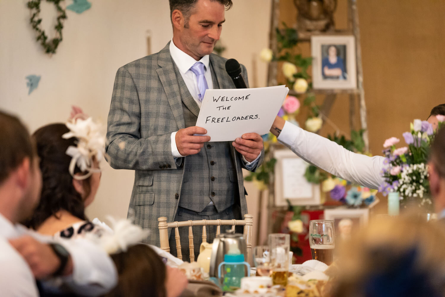 Father of bride speech at Glyngynwydd Wedding Barn