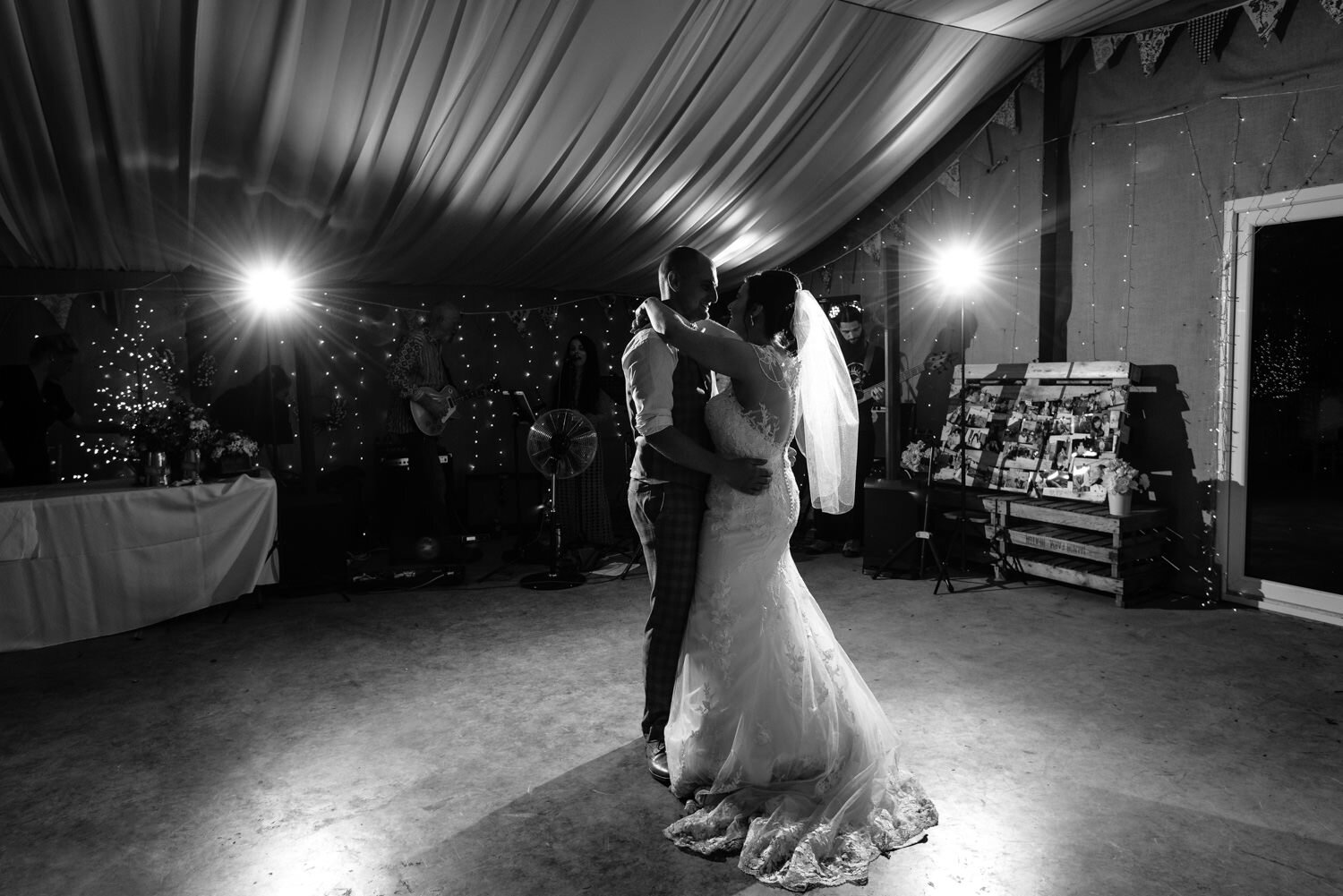 Glyngynwydd Wedding Barn first dance