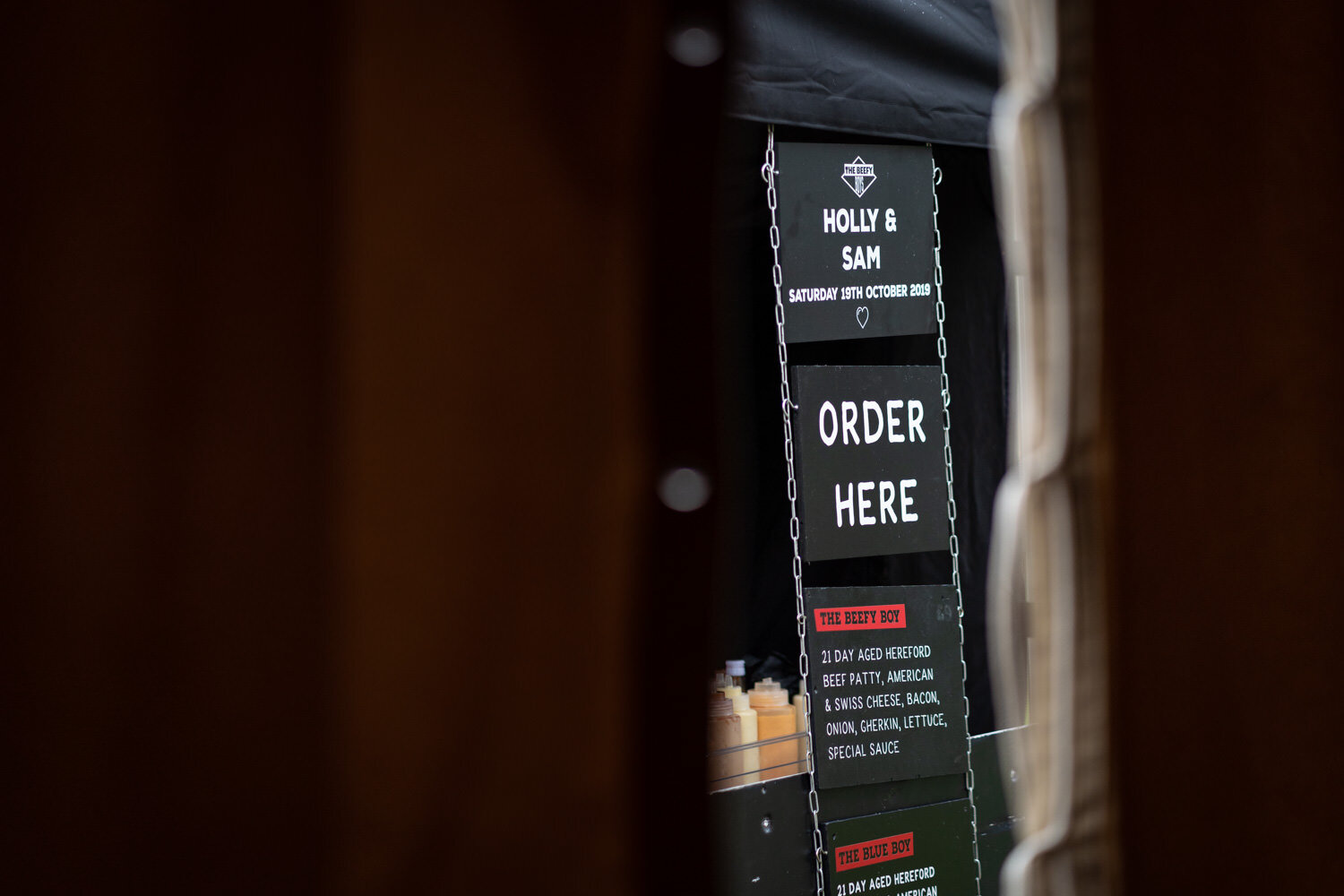 Beefy Boys food menu at Mid Wales wedding