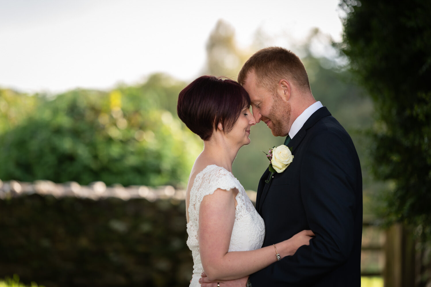 Powys bride and groom