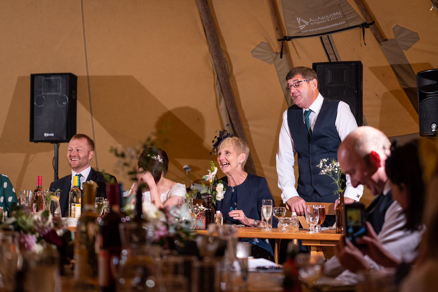 Father of bride speech at mid wales wedding