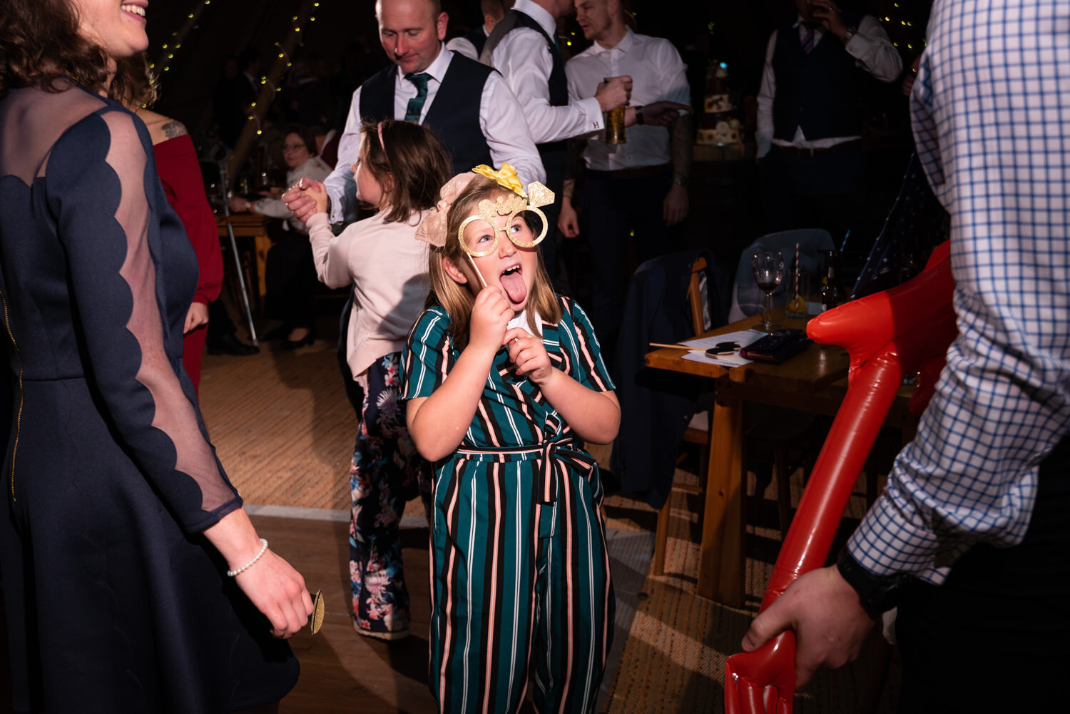 Children dancing at wedding party