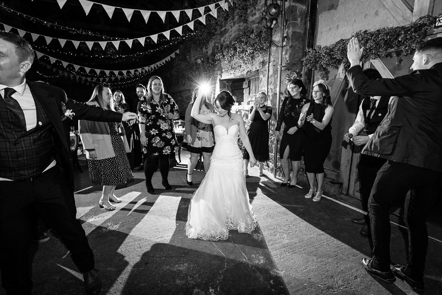 Lyde Court bride dancing