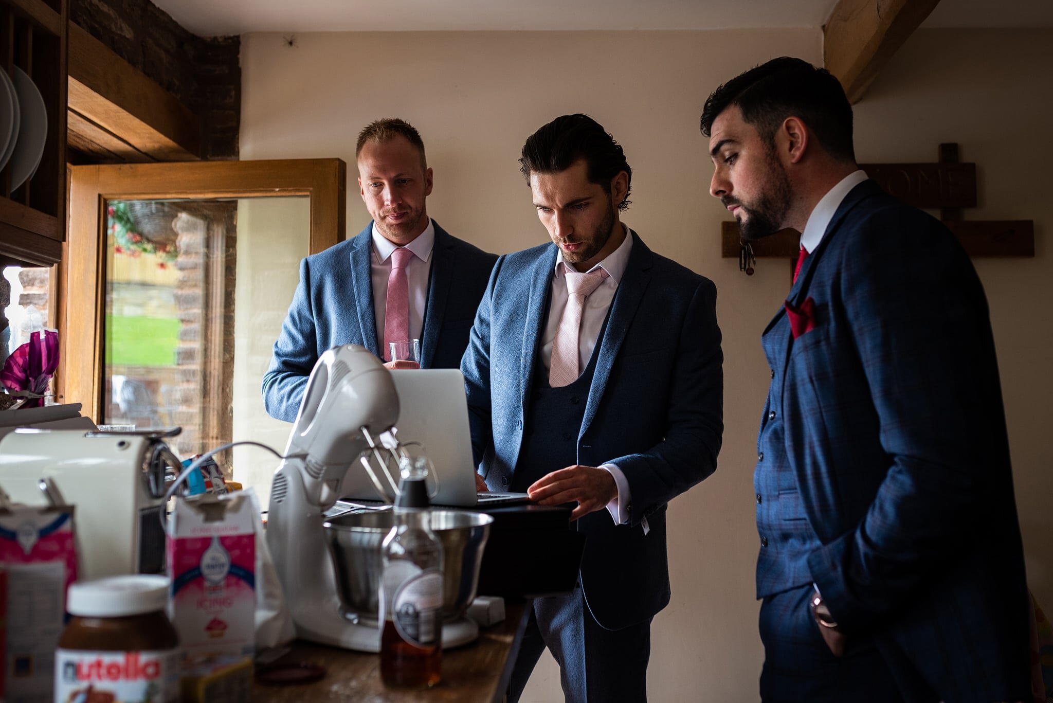 Groom and Ushers before wedding