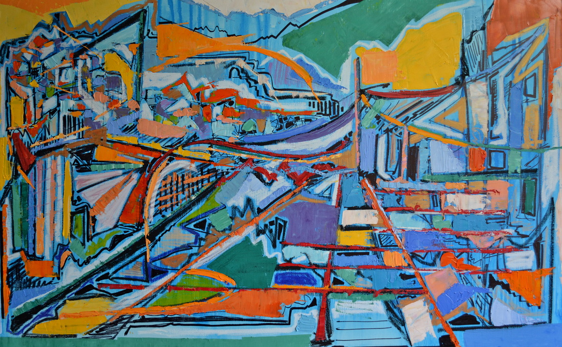 Too Dark to Paint 30 x 48 inches; Oil on Canvas, 2014