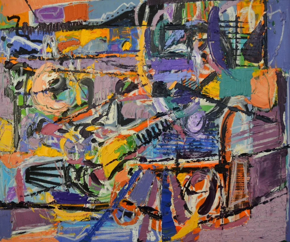 On Wires 20 x 24 inches; Oil on Canvas, 2015 (AVAILABLE)