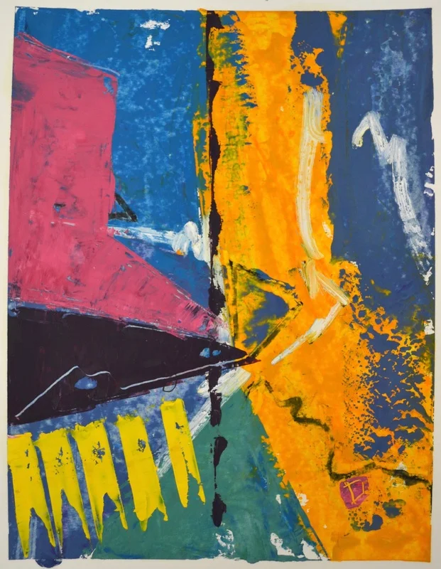 Tagged , 11 x 14 inches. Oil Paint and Oil Pastel on Paper, 2015.
