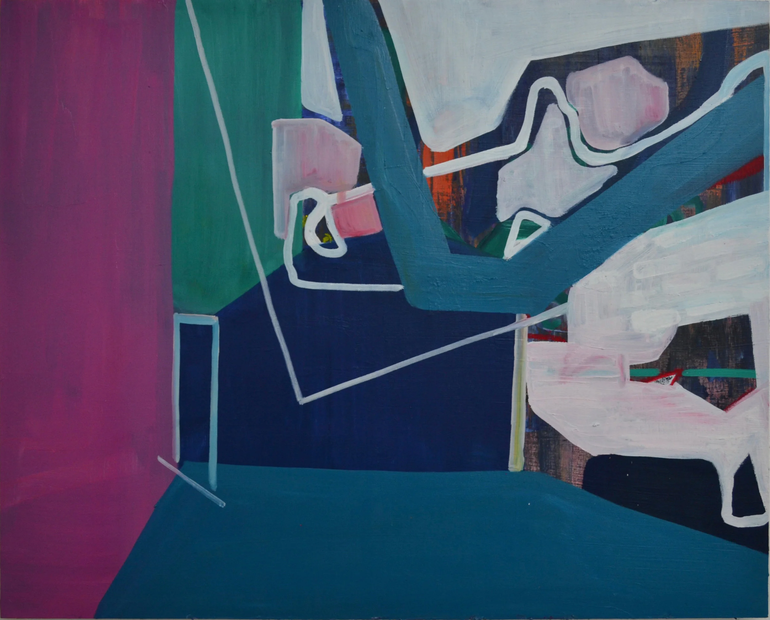 By Definition 24 x 30 inches. Oil Paint & Oil Pastel on Wood, 2017