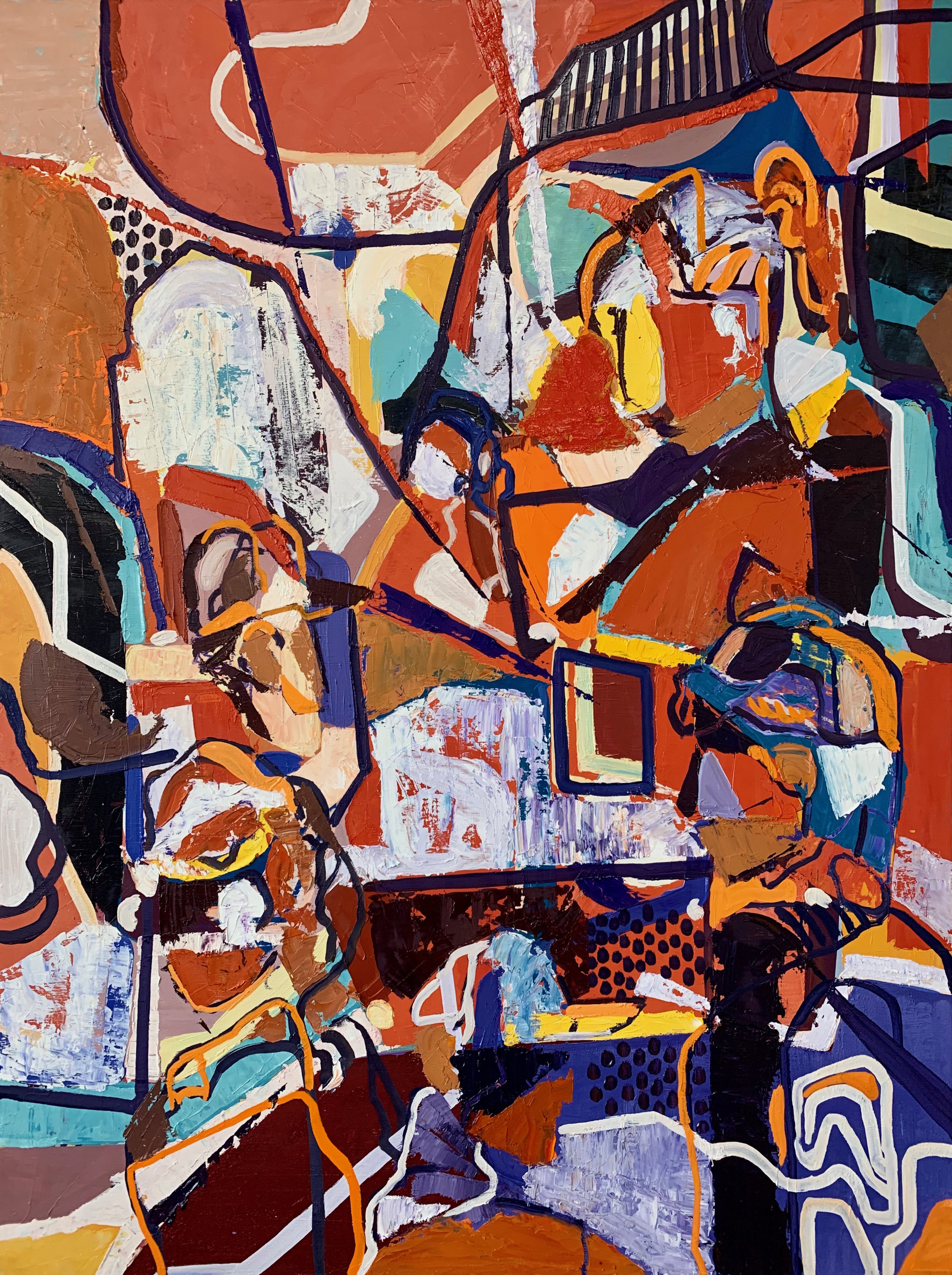 What Are The Odds 48 x 36 inches. Oil on Wood, 2019