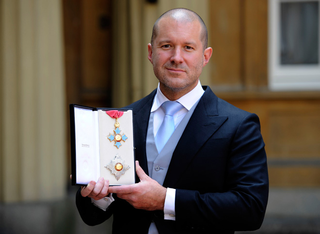 Apple Senior VP of Design Sir Jonathan Ive after his knighting ceremony, 2012