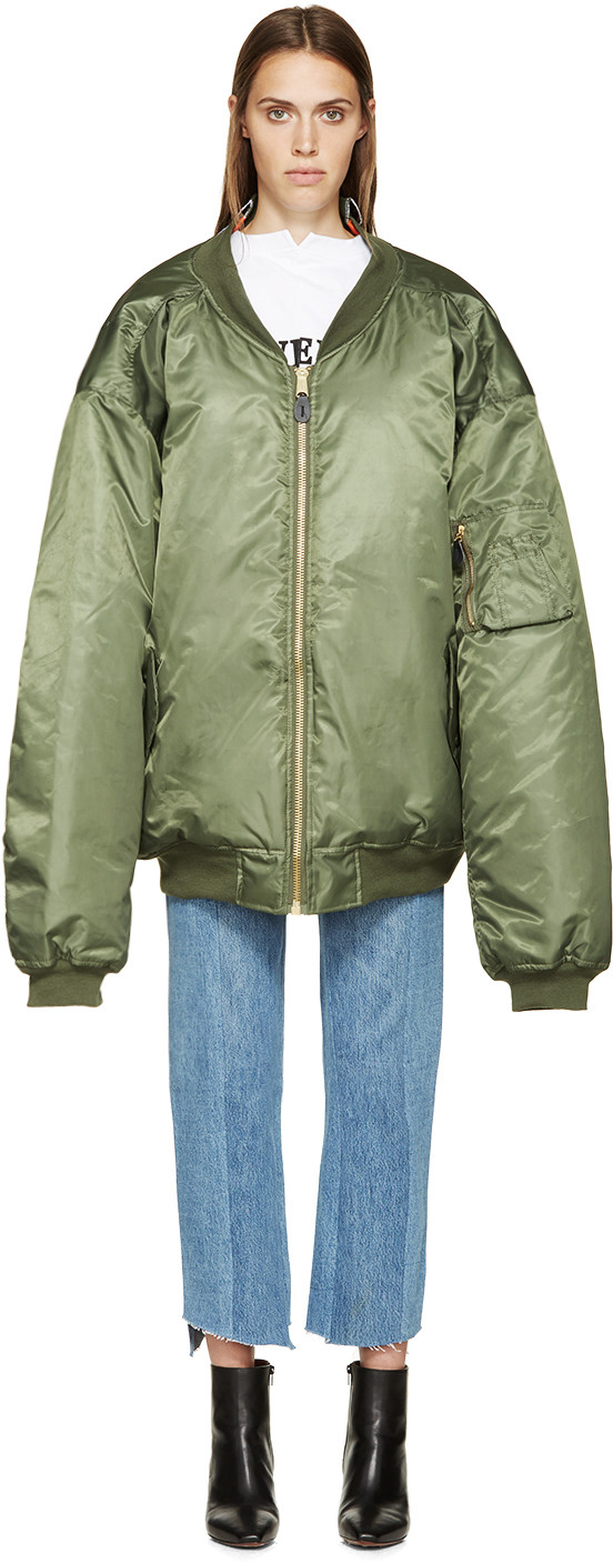 Vetements FW15 Green Reversible Bomber Jacket