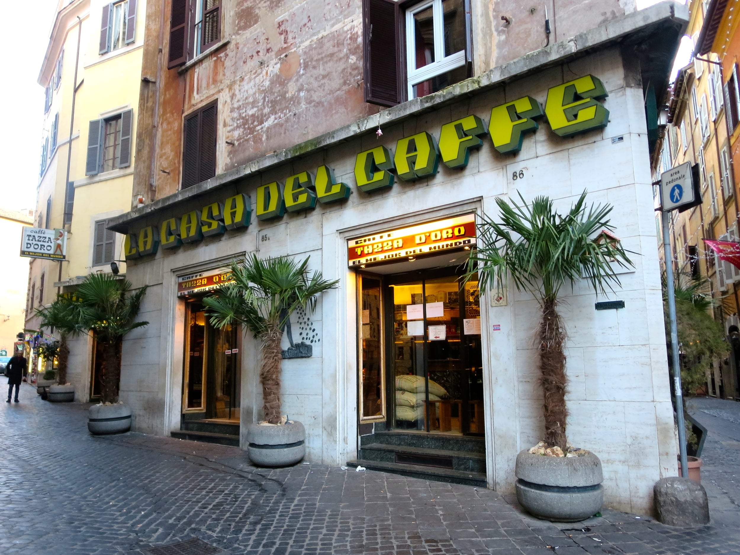 The world-famous "La Casa del Caffe" Tazza d'Oro, Rome, Italy