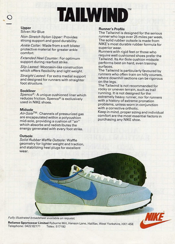 nike 1980 tailwind sneakers