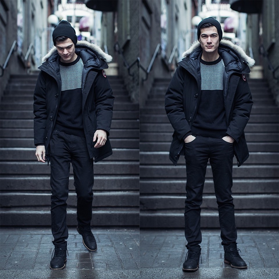 Canada Goose Parka, Forever 21 sweater, Forever 21 jeans, Cole Haan boots (source) 