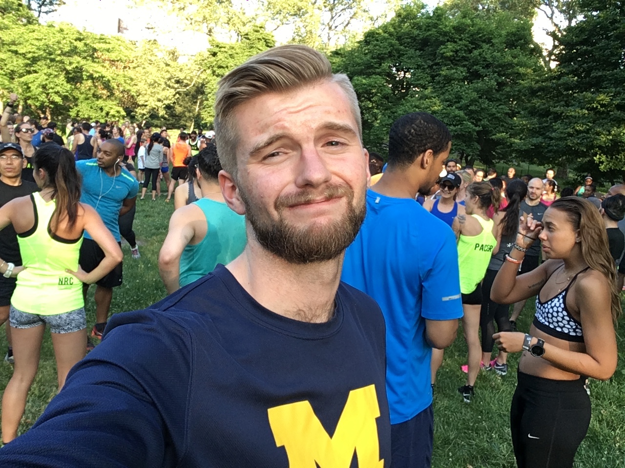 The only picture of me from the day where my shirt is visible. This pose was appropriately mocked in the Club Track GroupMe.