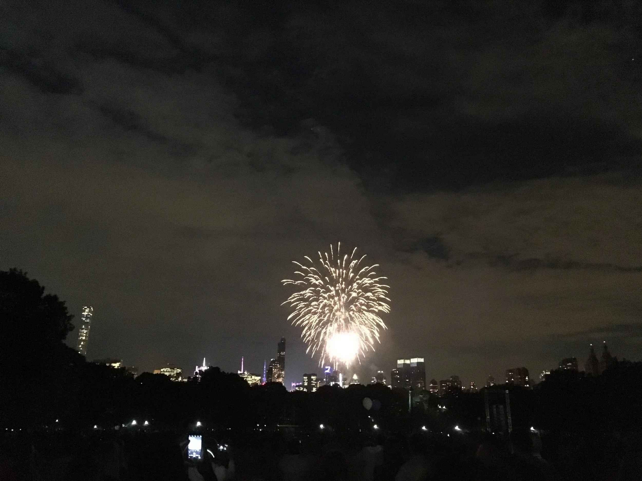 Fireworks over the NYC skyline after last night's show. 