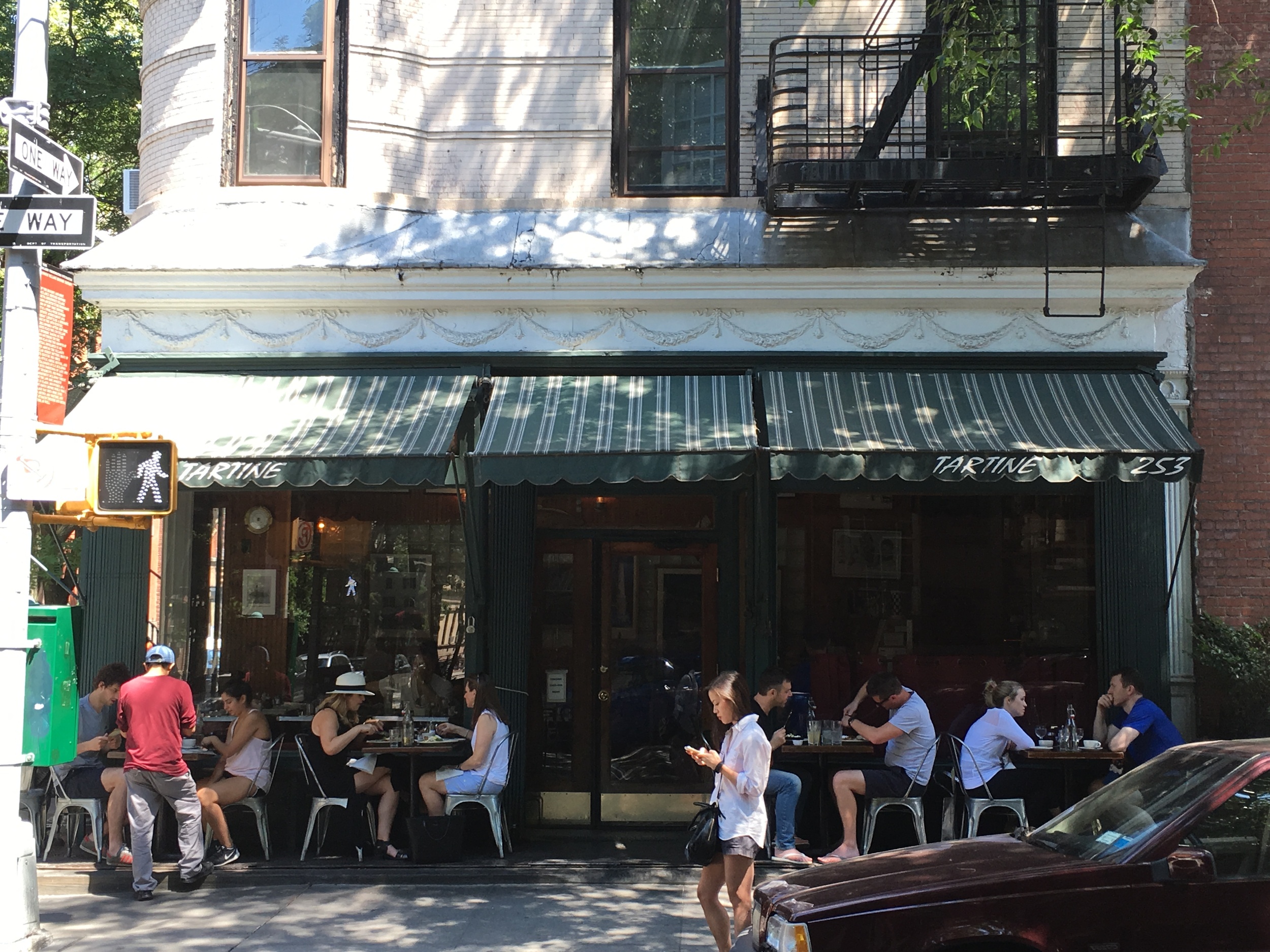The facade at Tartine (235 W 11th St)