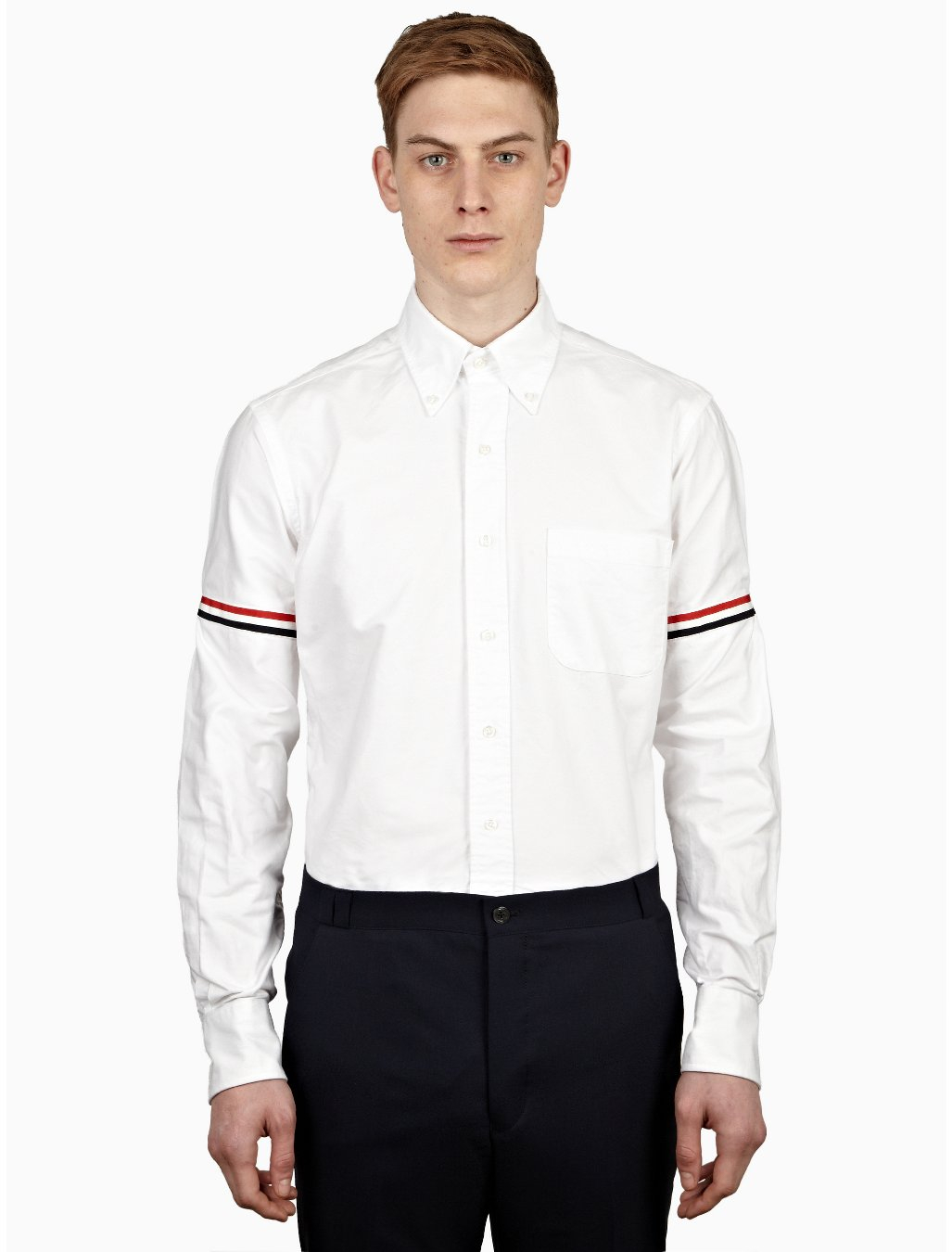 A Thom Browne oxford, arguably one of the best-made and expertly-fitted ready to wear shirts in the world. 