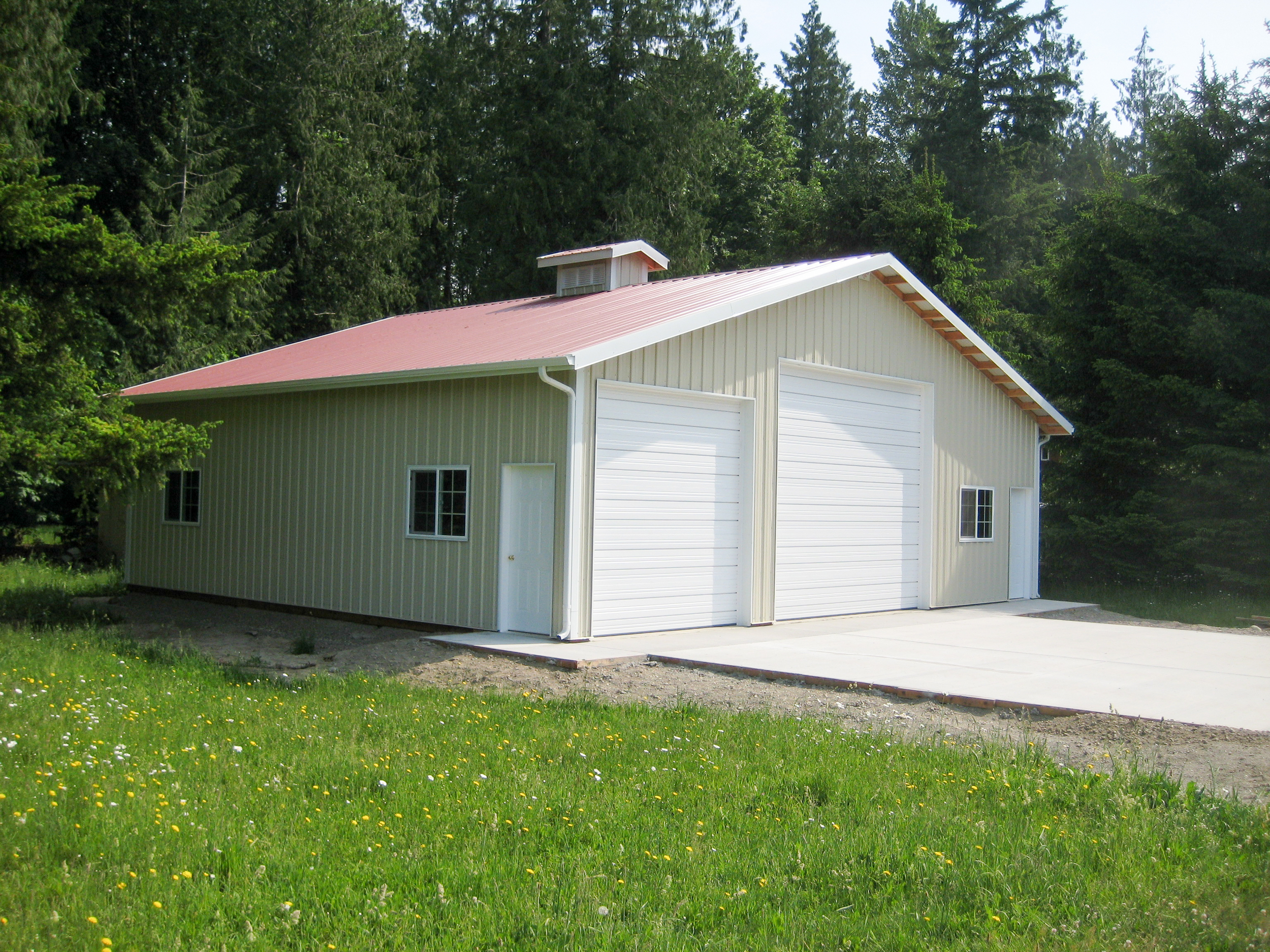 storage building, whatcom county pole buildings, whatcom county post frame construction, ferndale shop