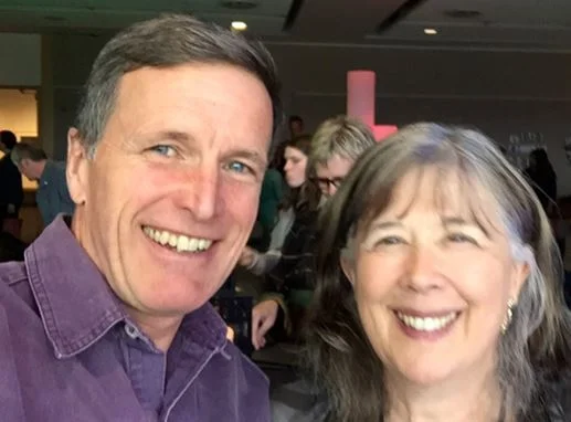 The author (left) with Getting to Maybe author and Residency Chief Druid, Frances Westley