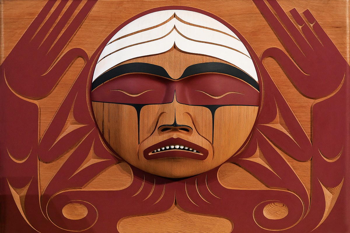 The TRC Bentwood Box: Carved by Coast Salish Artist Luke Marston. Photo from University of Manitoba Today .