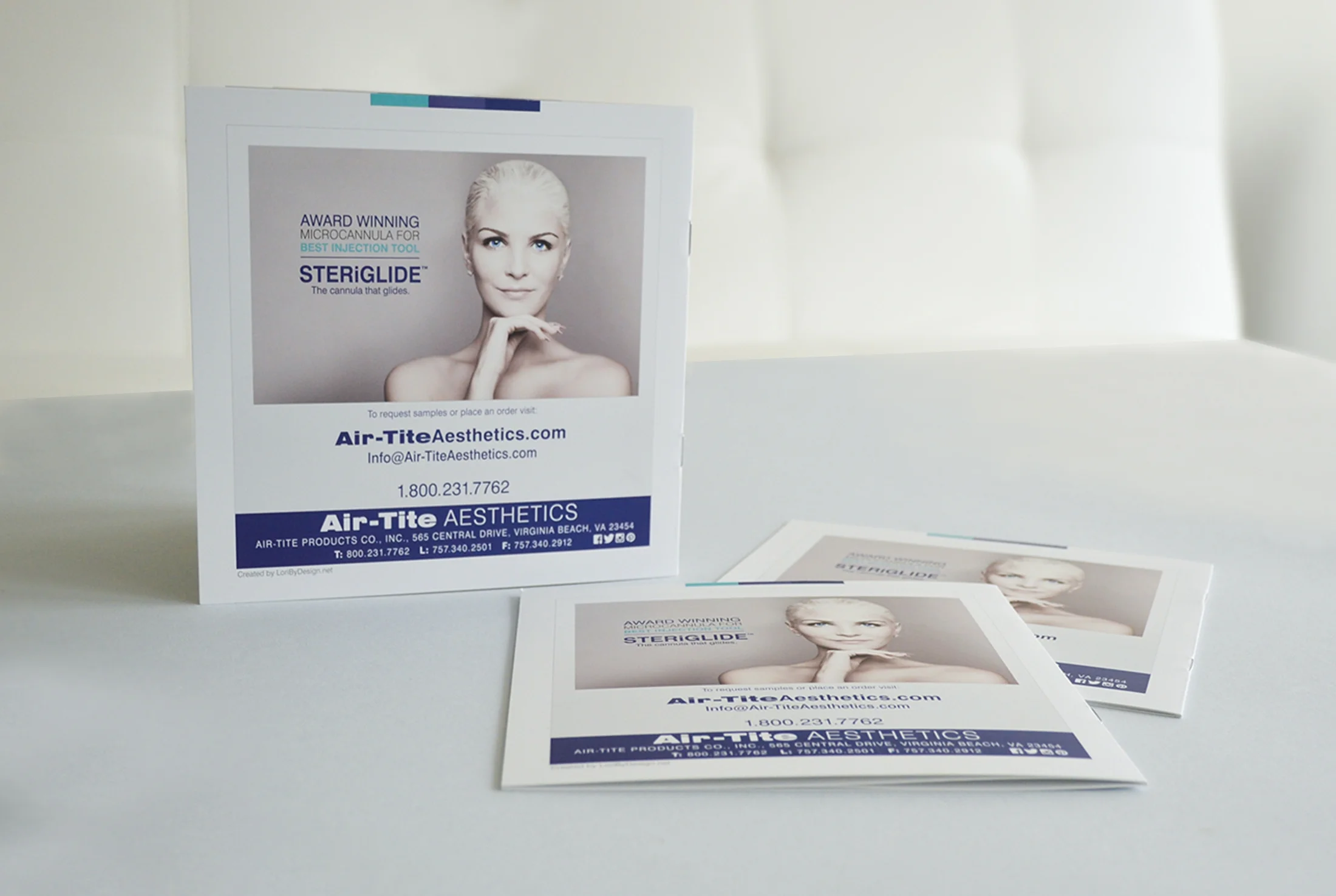 Soft-Touch Sueded coating on cover wrap mirrored the effects of TSK STERiGLIDE microcannulas. Soft, smooth, perfection.