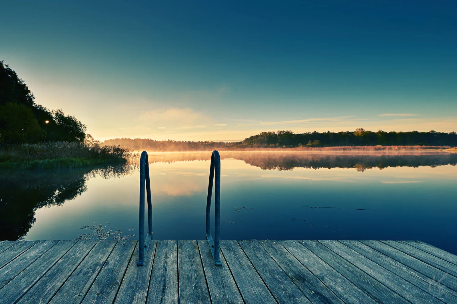 dawn in Västmanland County, Sweden
