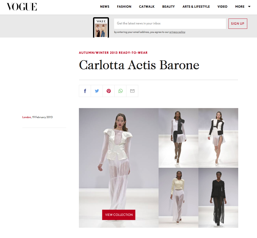 Vogue UK online