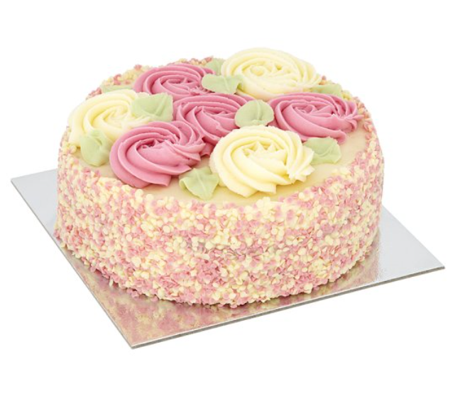 TESCO rose cake