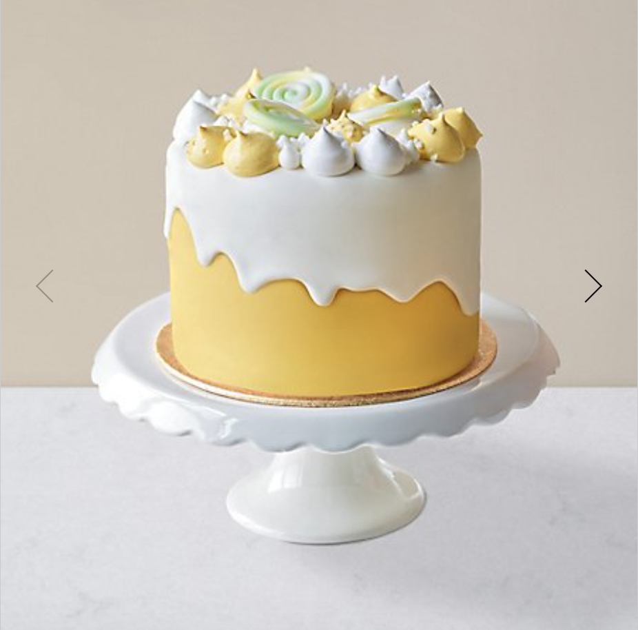 M&S unisex lemon dribble cake