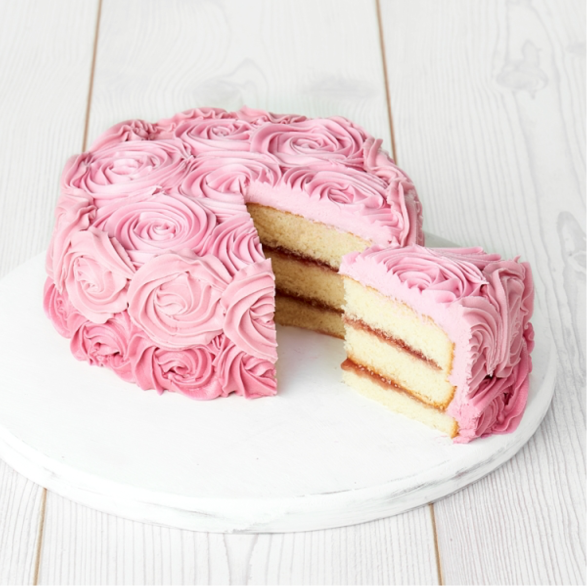 Sainsbury's rose cake