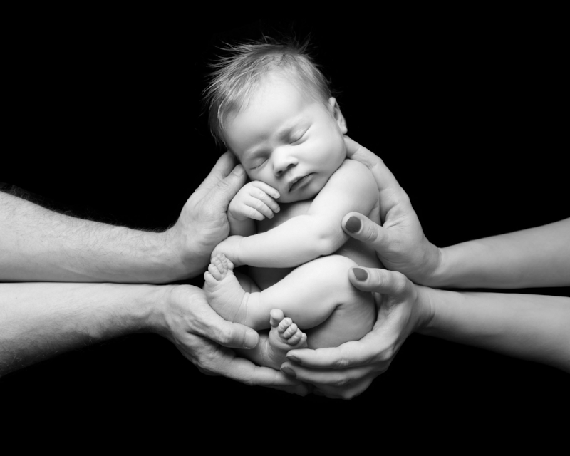 newborn baby and parents photography