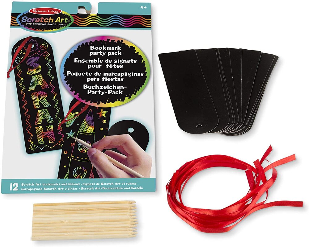 Scratch art book mark making kit