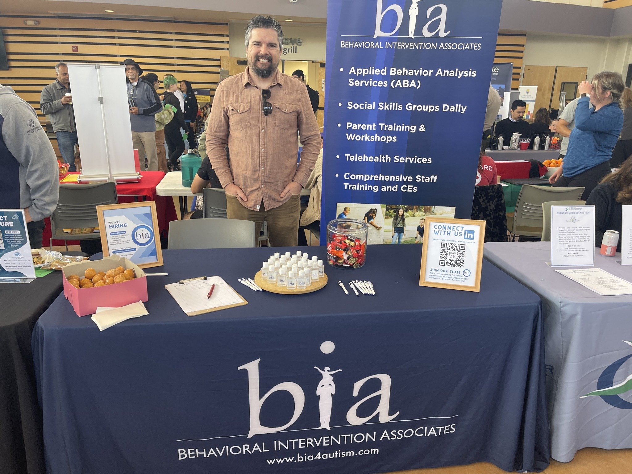 Thank you to everyone who stopped by @canadacollegerwc's Spring Job Fair If you didn&rsquo;t chance to stop by and say hi to Chase, visit our website to learn more about BIA&rsquo;s career opportunities here: bia4autism.org/careers