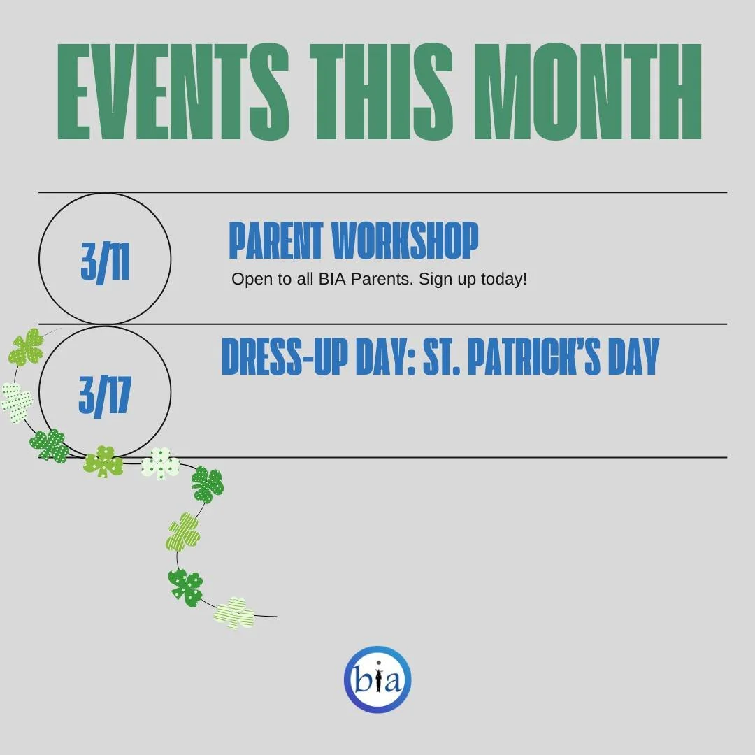 Feeling lucky! ☘️ Here&rsquo;s what BIA has in store for this month! Don't miss out on March events and activities!