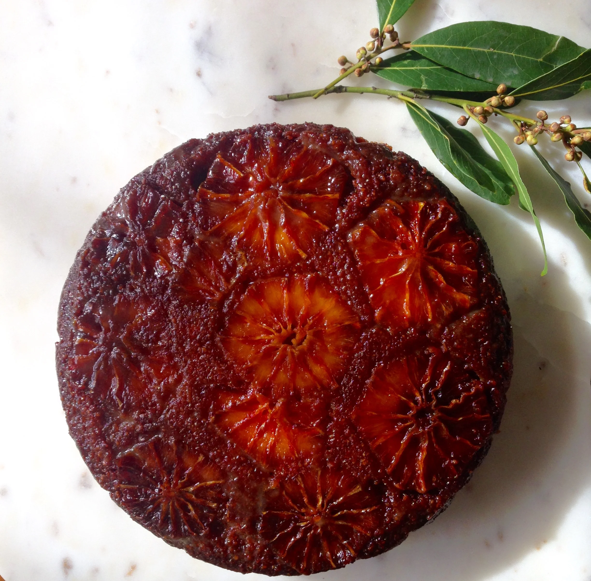 Blood Orange Polenta Cake