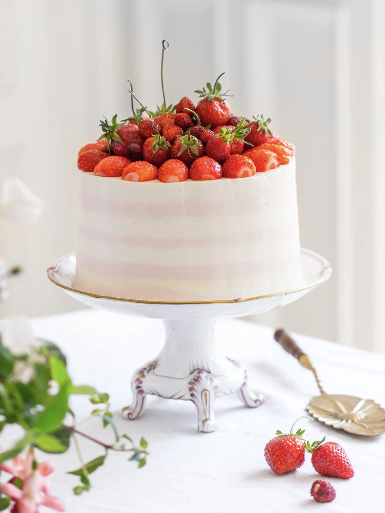 Fraisier Layer Cake